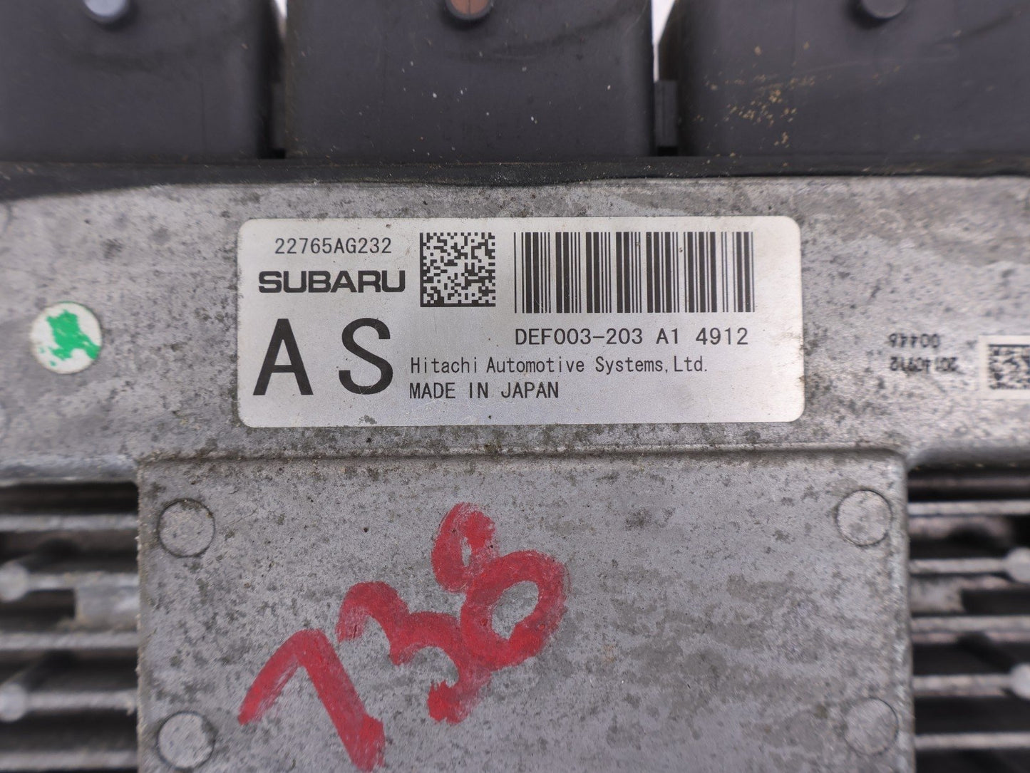 2015 Subaru WRX Immobilizer Set ECU Ignition Speedometer Key MT 2.0L 113k OEM