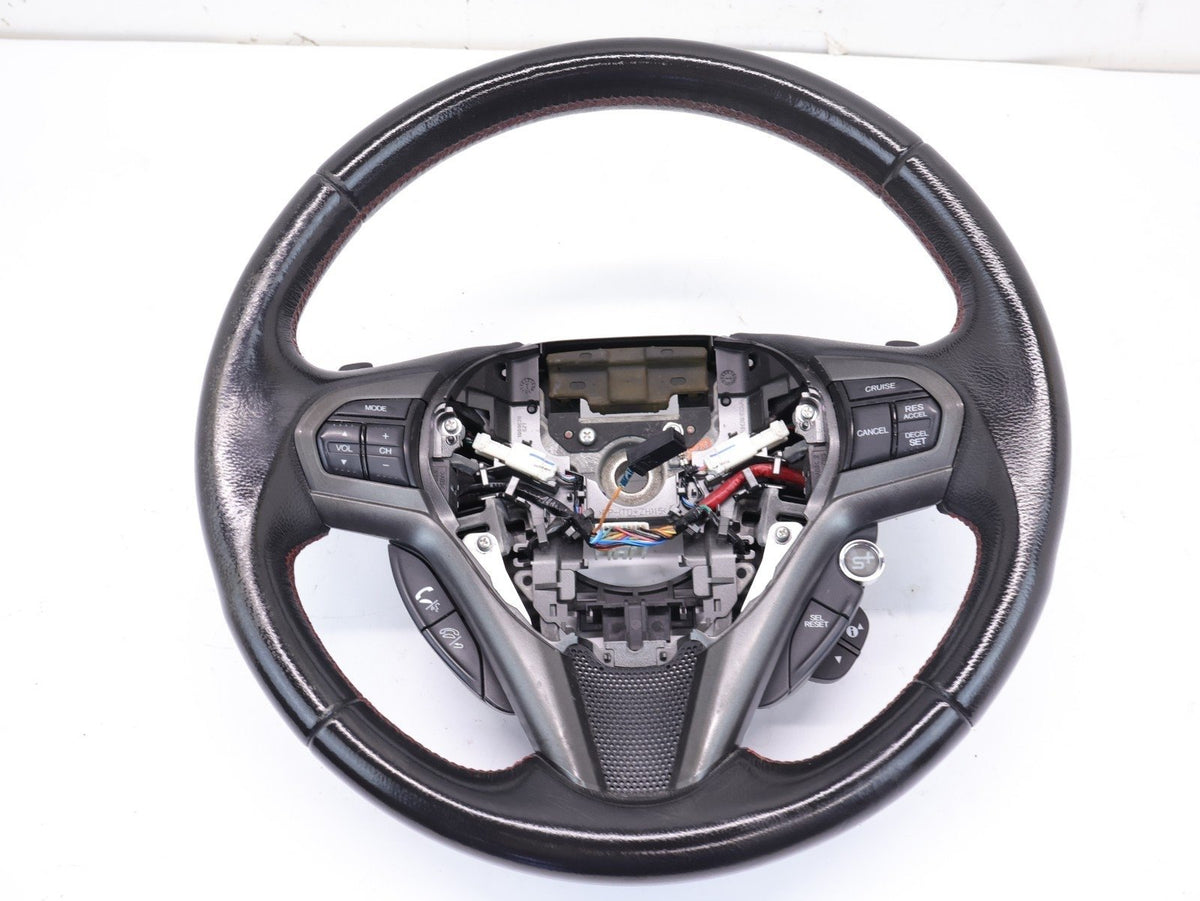 2014 Honda CR-Z CRZ Steering Wheel Assembly w/ Controls Stitching OEM