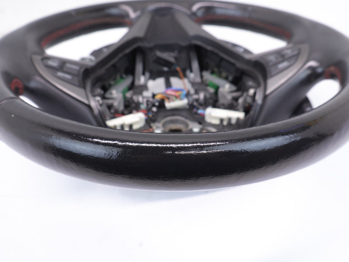 2014 Honda CR-Z CRZ Steering Wheel Assembly w/ Controls Stitching OEM