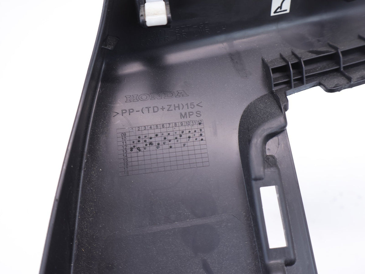2011-2016 Honda CR-Z CRZ Dash Fuse Box Trim Cover Black OEM 11-16