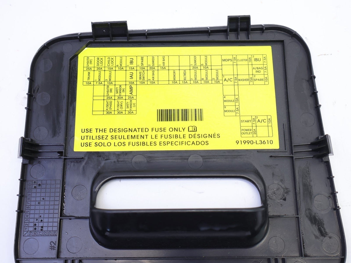 2021-2024 Kia K5 Dash Fuse Box Cover Trim Access Lid Driver Left Black OEM