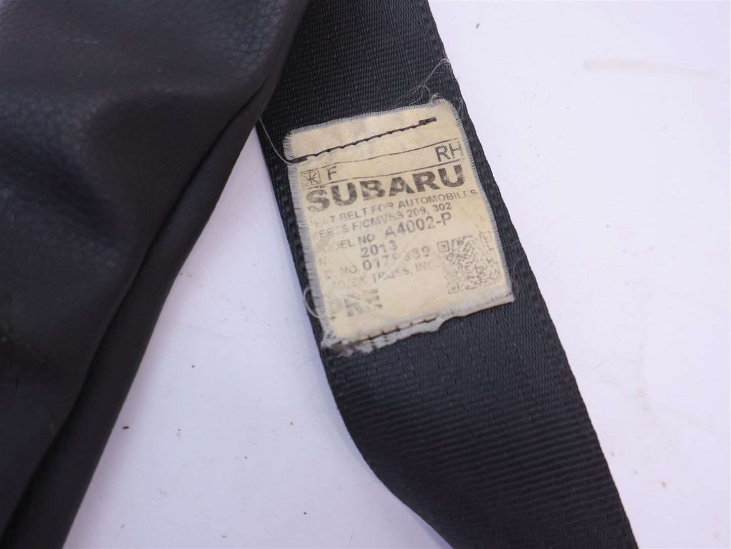 2012-2014 Subaru Legacy & Outback Passenger Front Seat Belt Seatbelt RH OEM