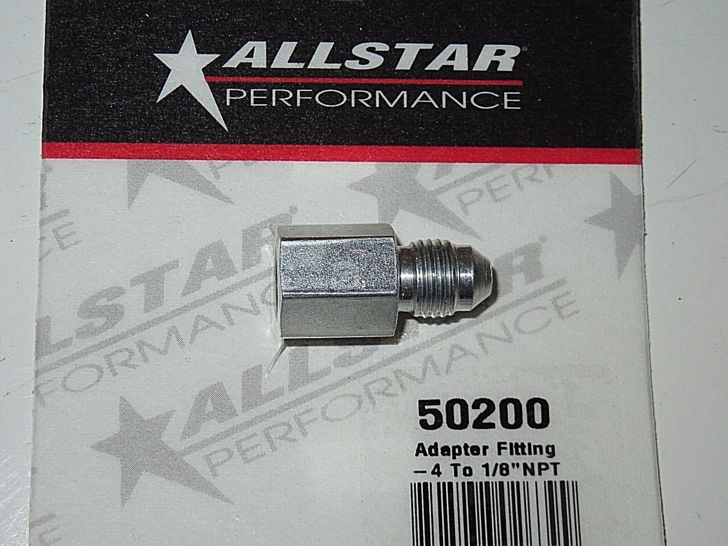 Steel Adapter Fitting 1/8" NPT Female to -4 AN ALL50200