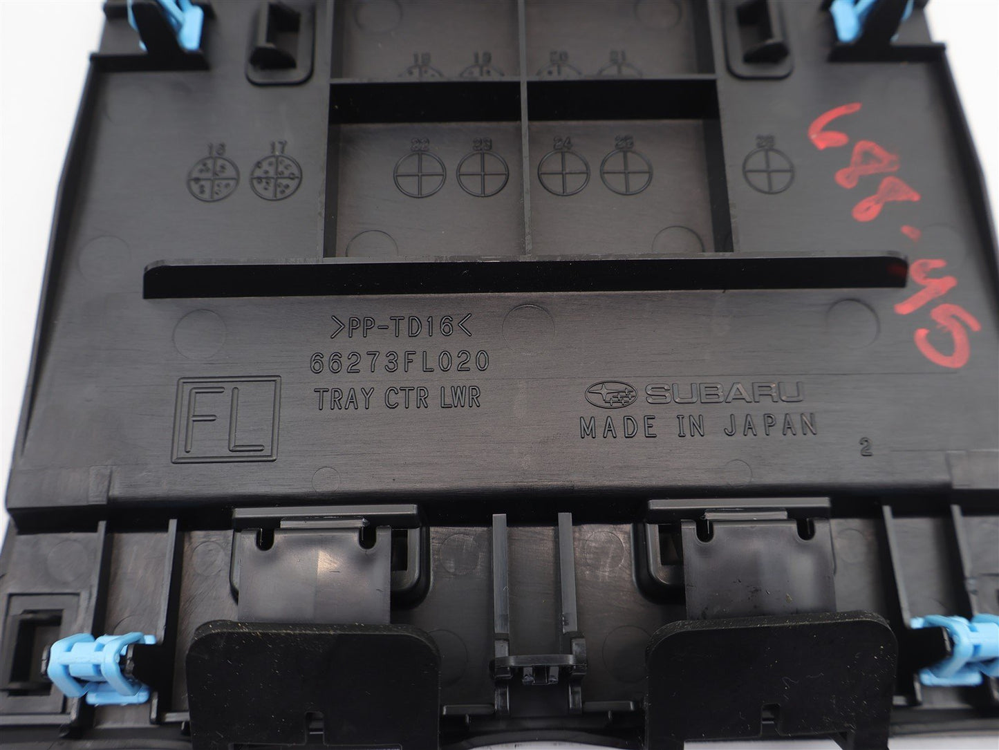 2018-2023 Subaru Crosstrek Center Console Mat Tray Insert 66273FL020 18-23