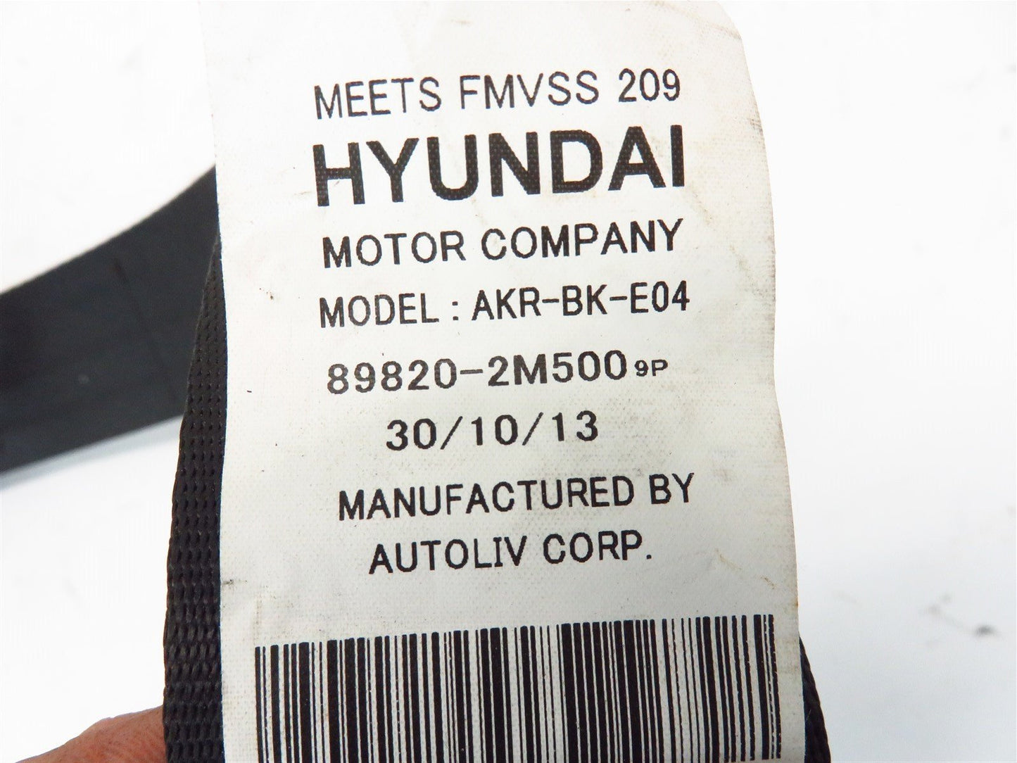 2013-2016 Hyundai Genesis Coupe Passenger REAR Seat Belt Retractor RH 13-16