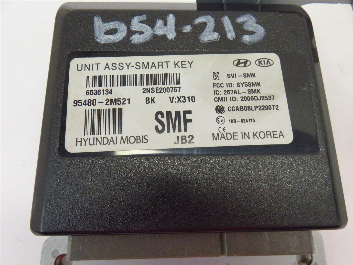 2014 Hyundai Genesis Coupe 2.0T Smart Key Module 95480-2M521 Unit 14