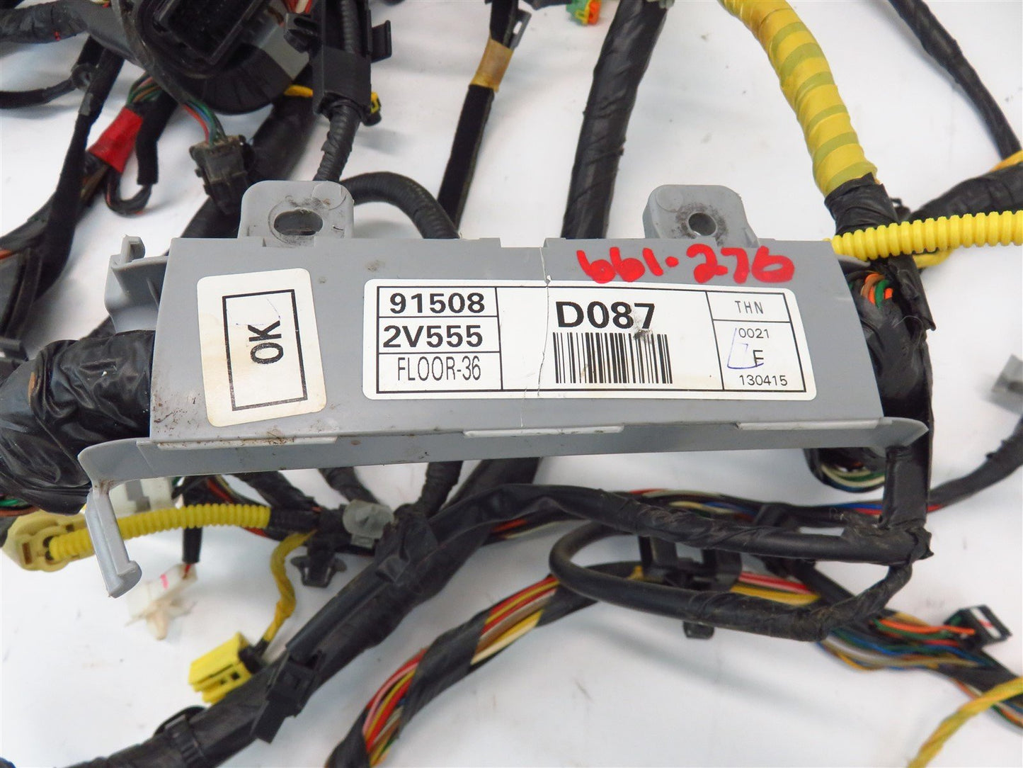 2013 Hyundai Veloster Turbo Floor Wiring Harness 91508-2V555 Interior Wire 13