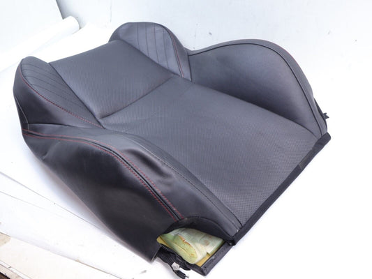 2015-2020 Subaru WRX Passenger Front Seat Cover Skin UPPER Top Black Leather OEM