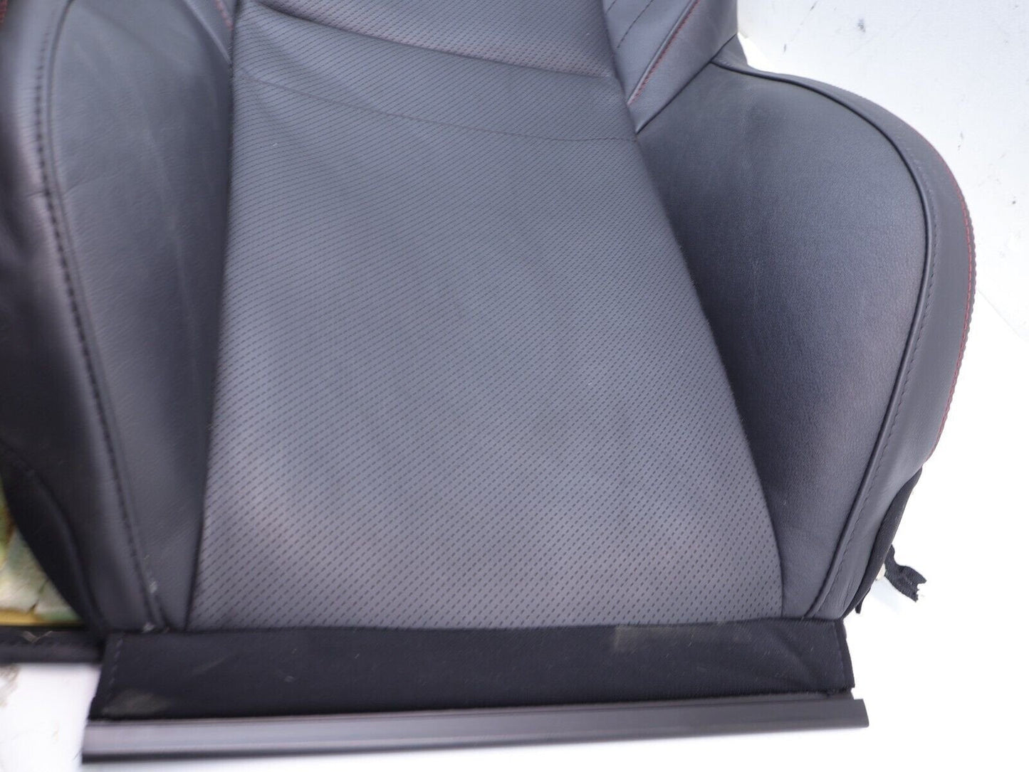 2015-2020 Subaru WRX Passenger Front Seat Cover Skin UPPER Top Black Leather OEM