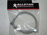 Braided Stainless Steel Brake Line 18" 4 An Straight End 18 inch Length